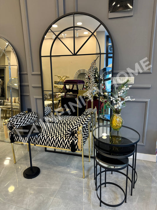 Mat Gold Kafes Ayna - 80X180 cm