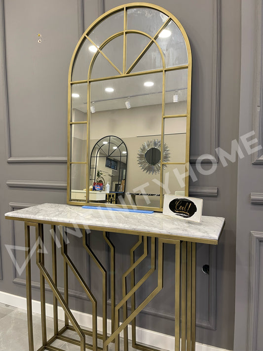 Köşeli Mermer Dresuar - Esk. Gold