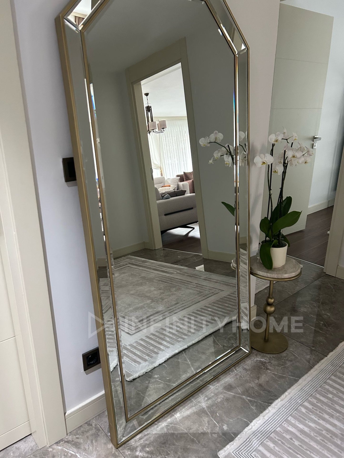 Safir Ayna - Lake Eskitme Gold Cila