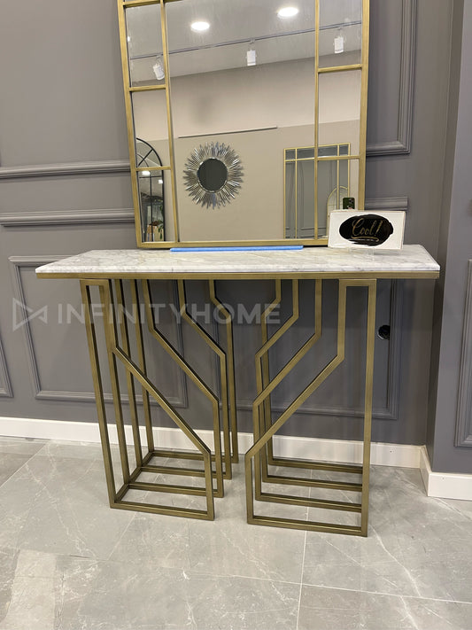 Köşeli Mermer Dresuar - Esk. Gold