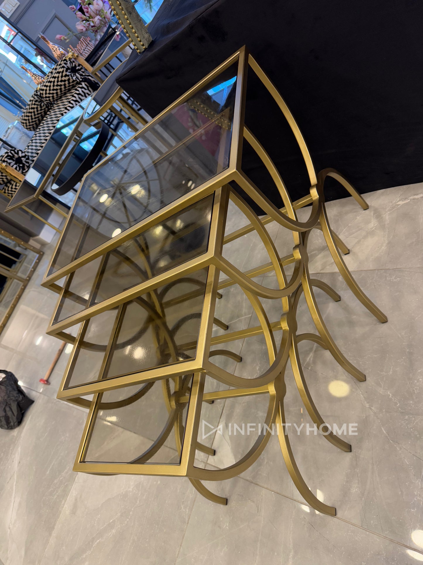 U Model 4lü Eskitme Gold Zigon Seti
