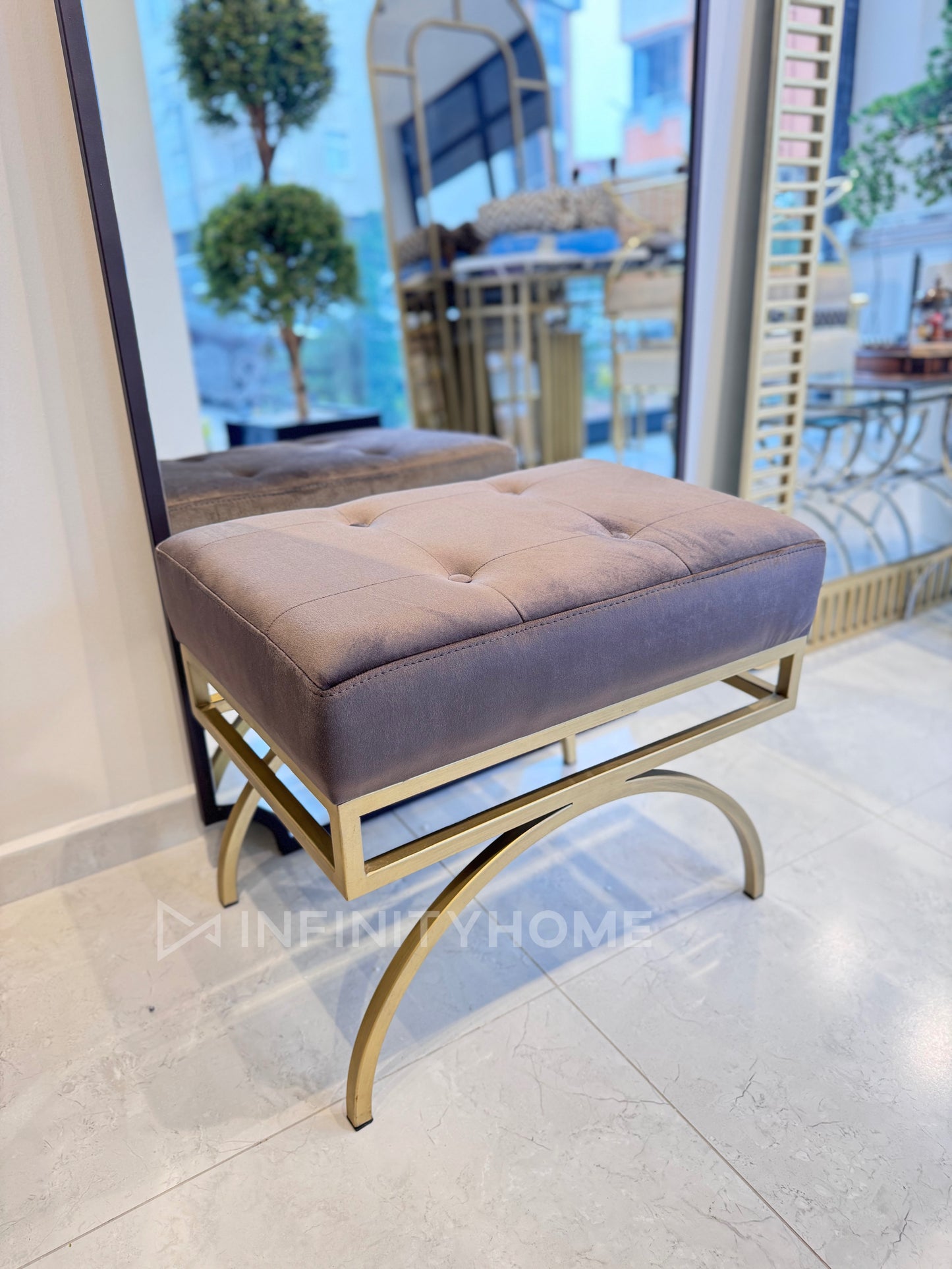 Eskitme Gold Yeni Puf