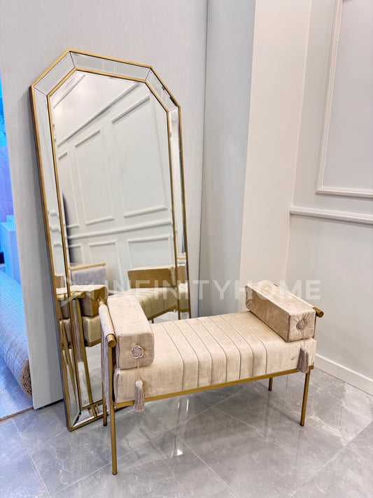 Safir Ayna - Lake Eskitme Gold Cila