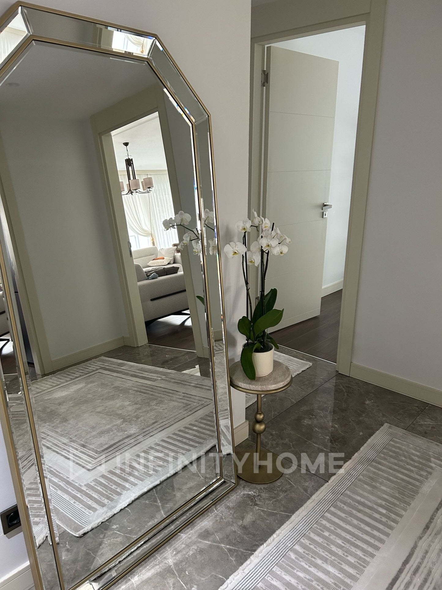 Safir Ayna - Lake Eskitme Gold Cila