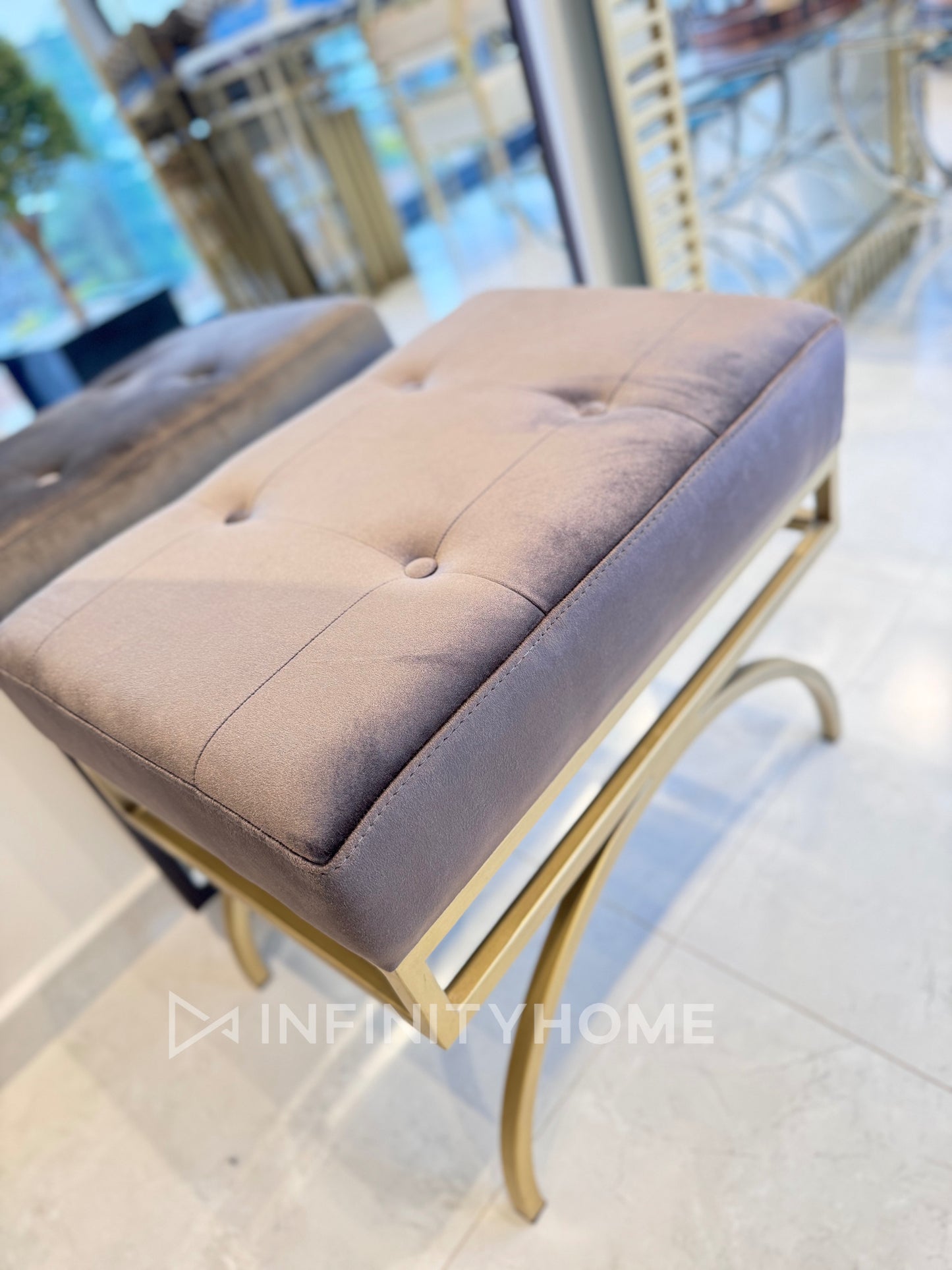 Eskitme Gold Yeni Puf