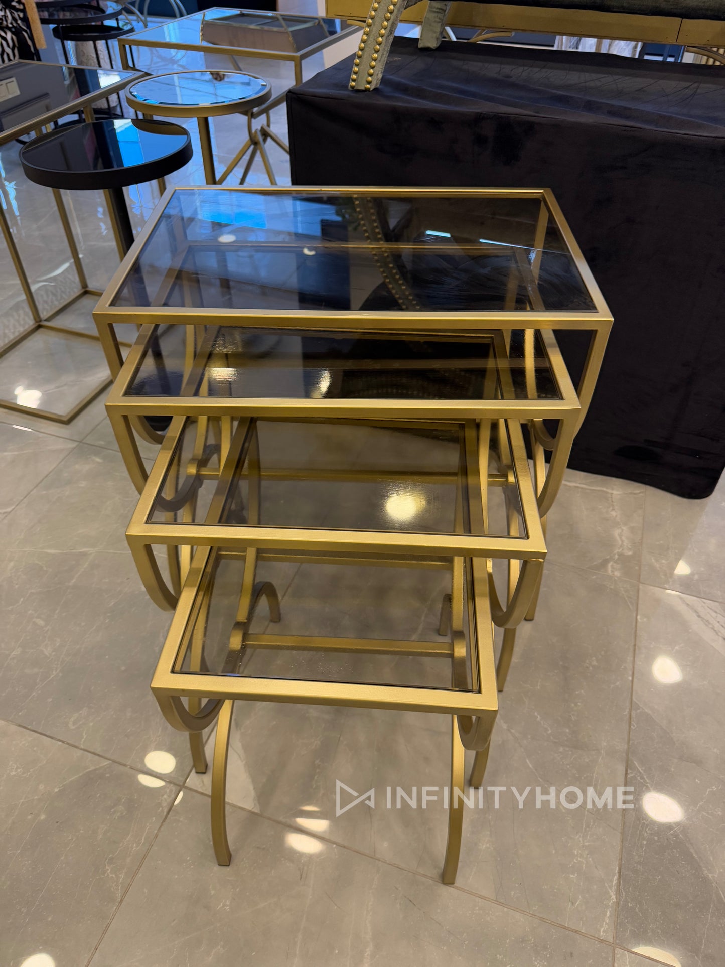 U Model 4lü Eskitme Gold Zigon Seti