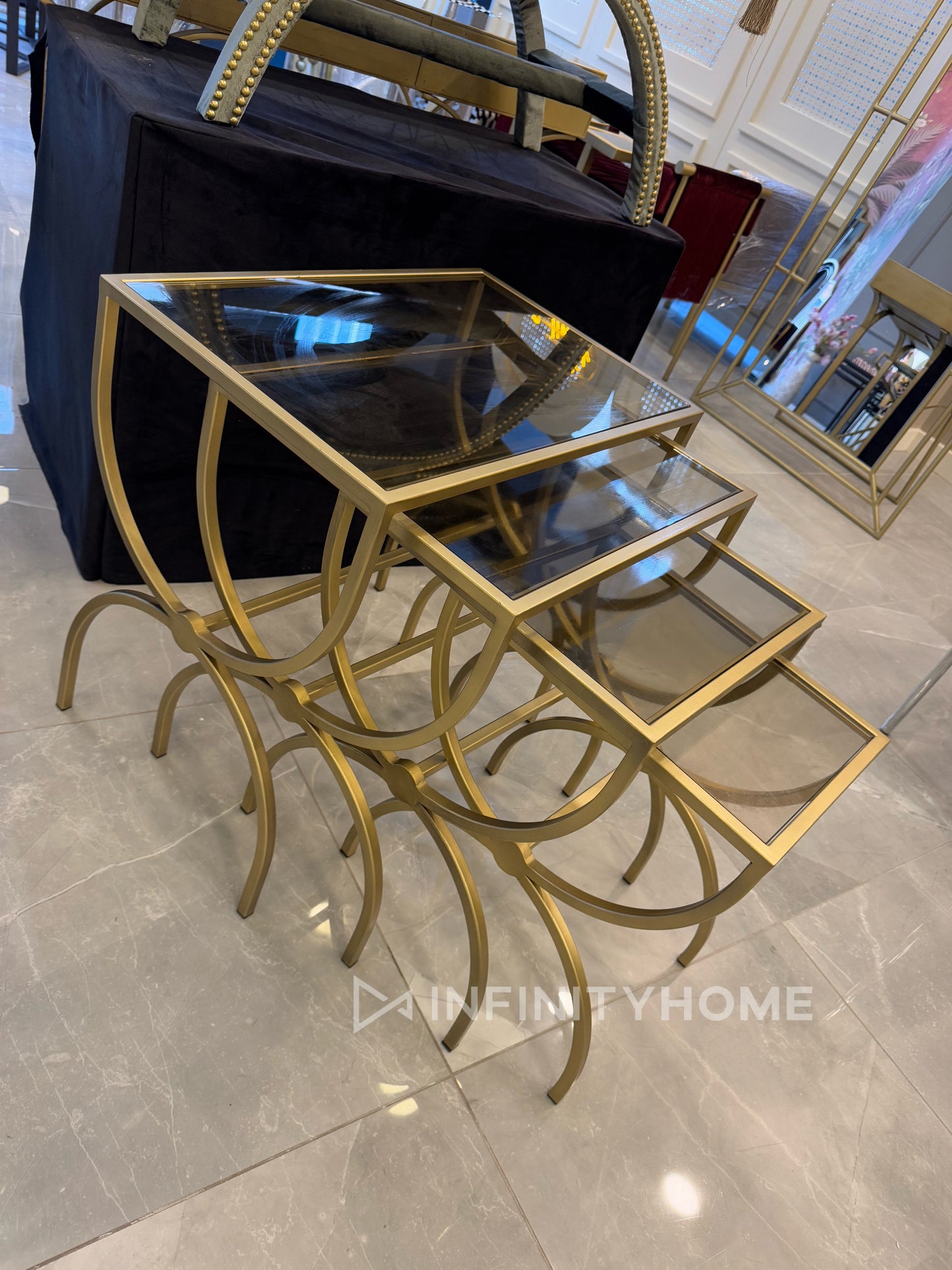 U Model 4lü Eskitme Gold Zigon Seti