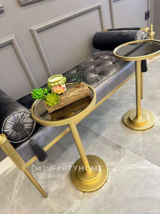 Infinity Kahve Sehpası - Mat Gold