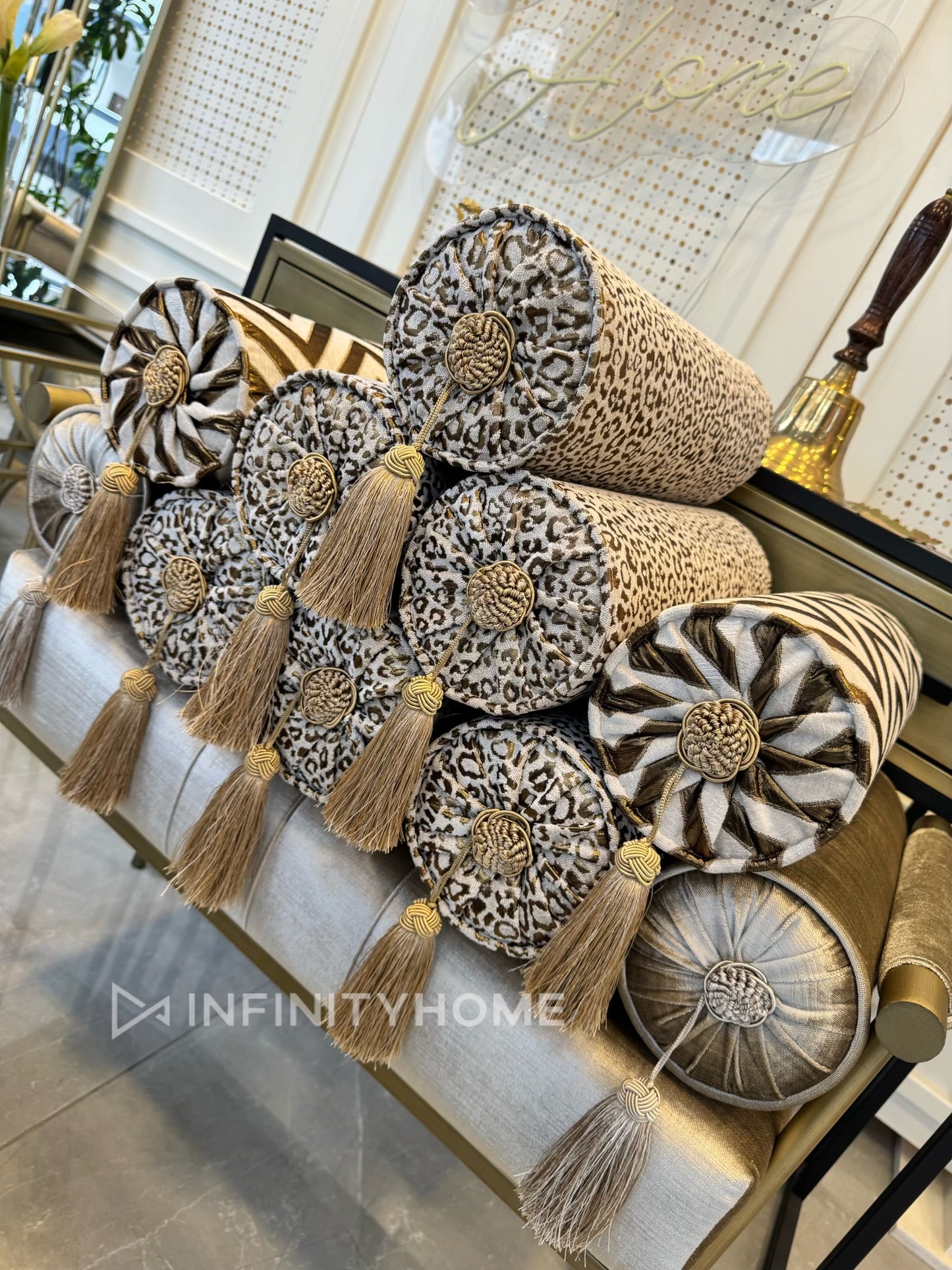Luxury Artisan İkili Dekoratif Yastık Seti - Özel Desenli