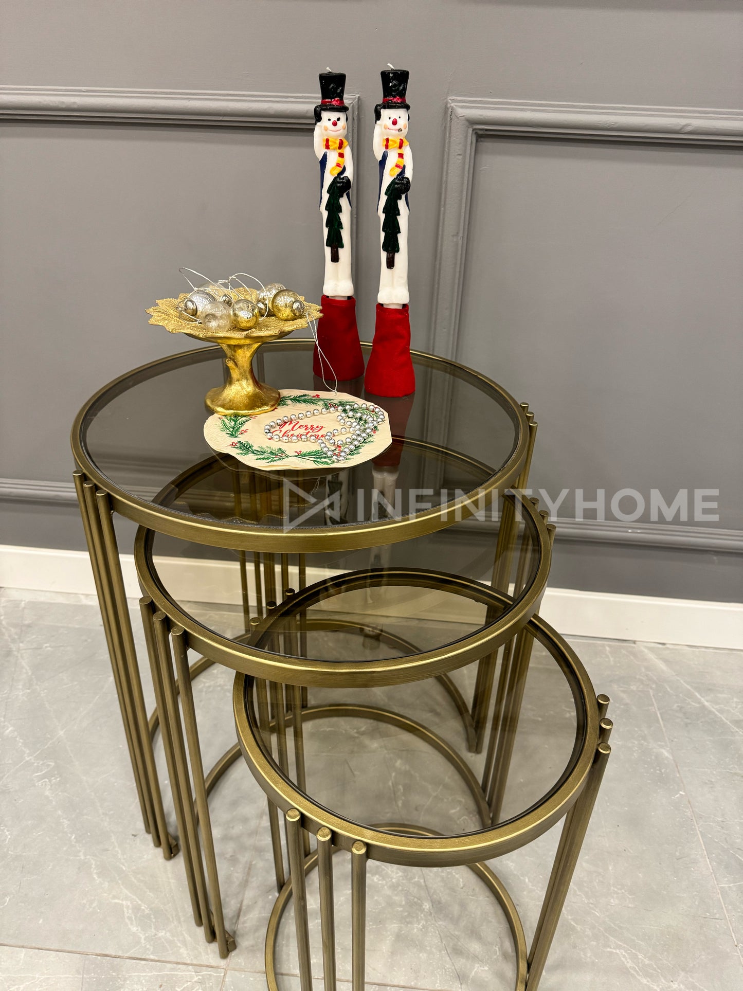 İnce Çubuklu 3lü Eskitme Gold Zigon Seti