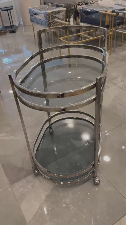 Paslanmaz Çelik Servis Arabası